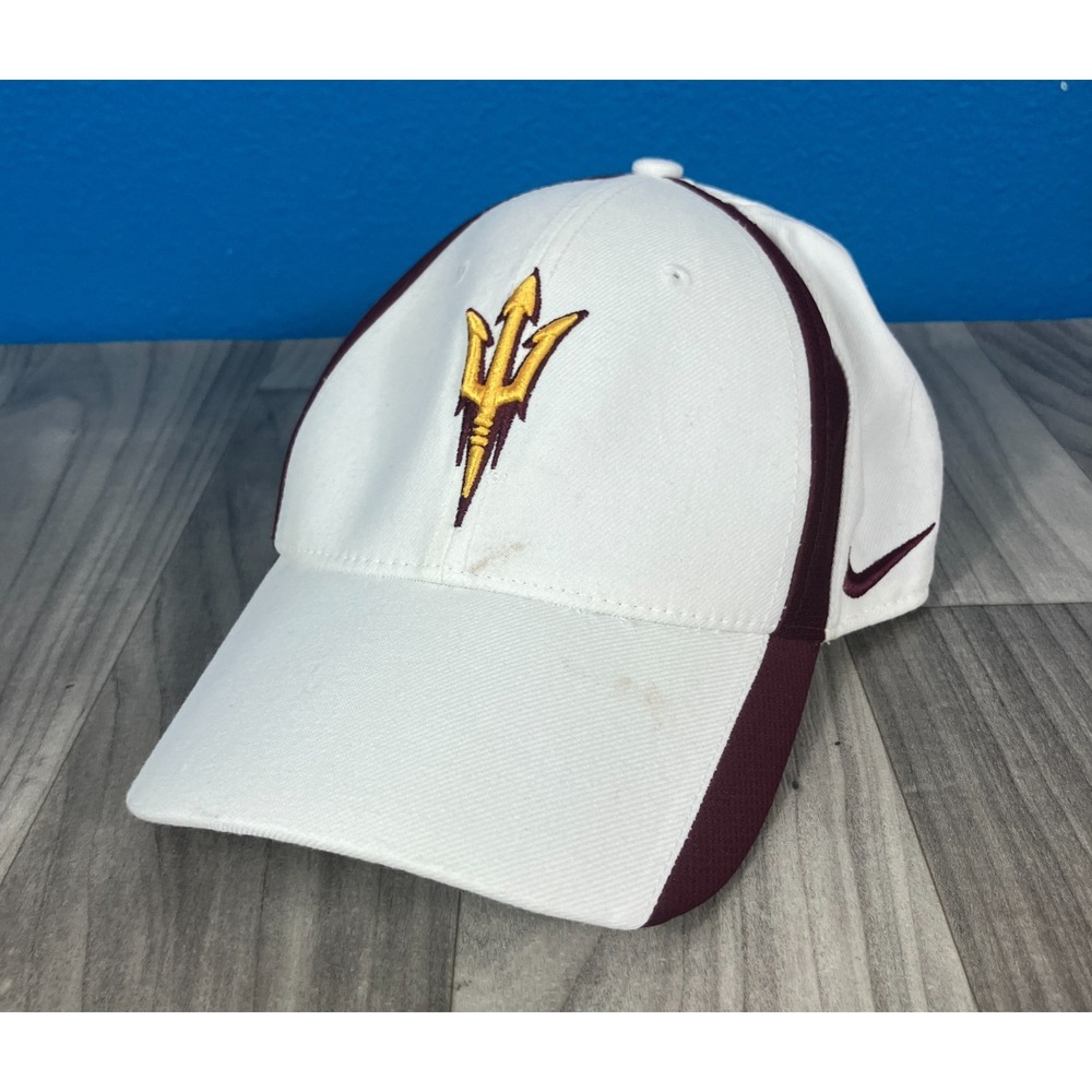 Arizona State University Sun Devils Nike Dri-Fit Hat‎ Cap NCAA White